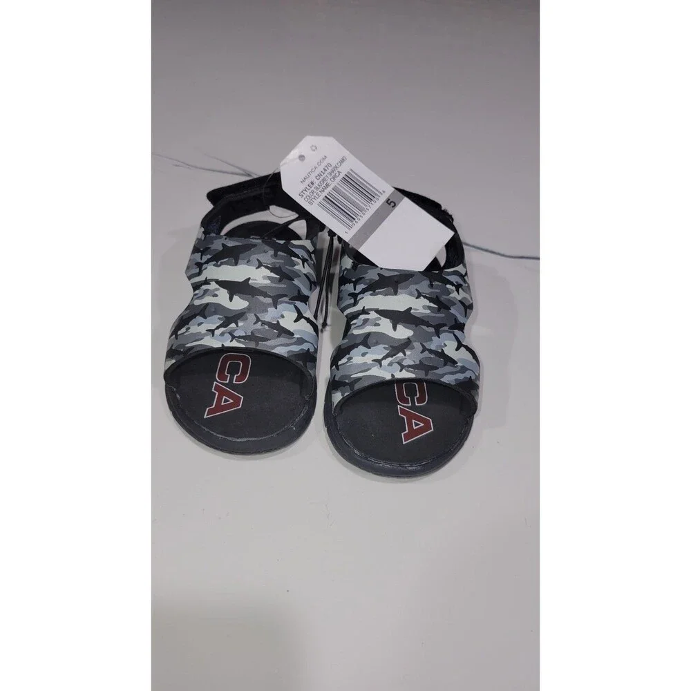 Nautica Size 5 Kids (Toddler) Sandals Water Shoe Shark Protective Breathable NWT